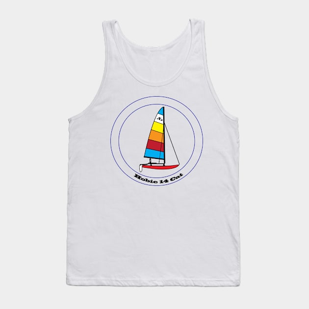 Hobie 14 Catamaran Sailboat Tank Top by CHBB